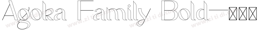 Agoka Family Bold字体转换